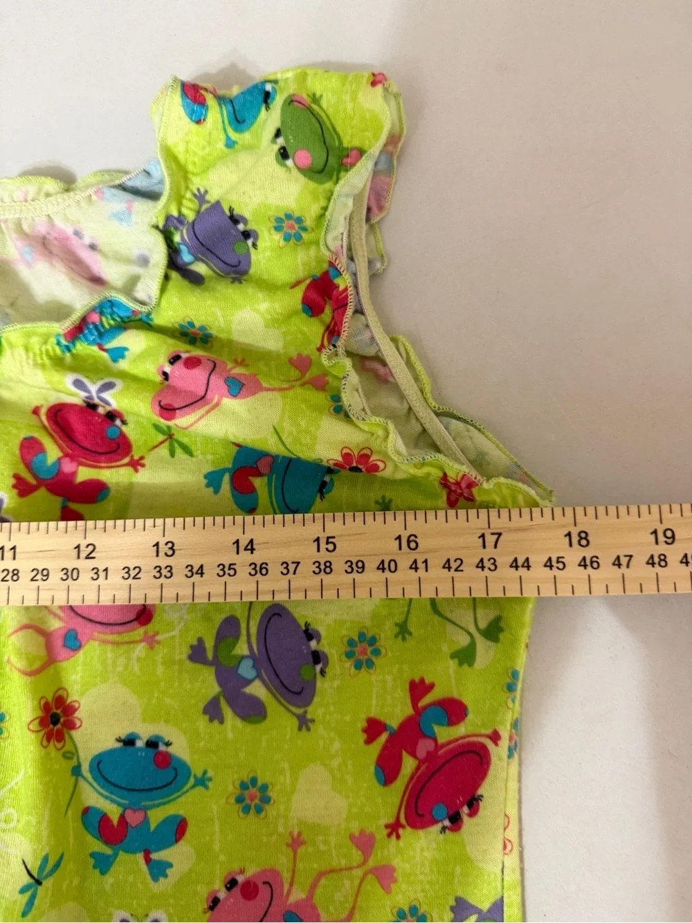 Circo Girls XL Frog Print Lime Green Sleeveless Sleepwear Nightgown